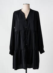 Robe courte noir COULEURS DU TEMPS pour femme seconde vue