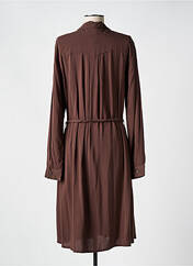 Robe mi-longue marron ICHI pour femme seconde vue
