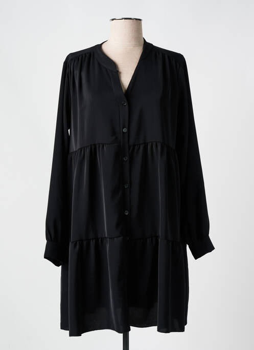 Robe courte noir COULEURS DU TEMPS pour femme