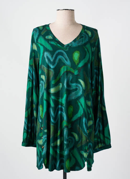 Tunique manches longues vert AGATHE & LOUISE pour femme