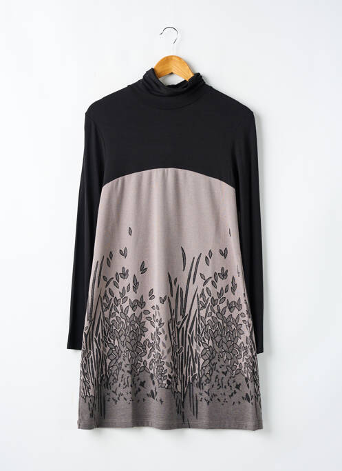 Robe courte noir QUATRE VINGT JOURS pour femme