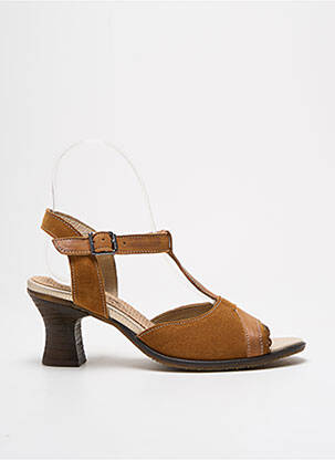 Sandales/nu pieds type de semelle amortissante talon de 4 à 6cm marron CASTA femme
