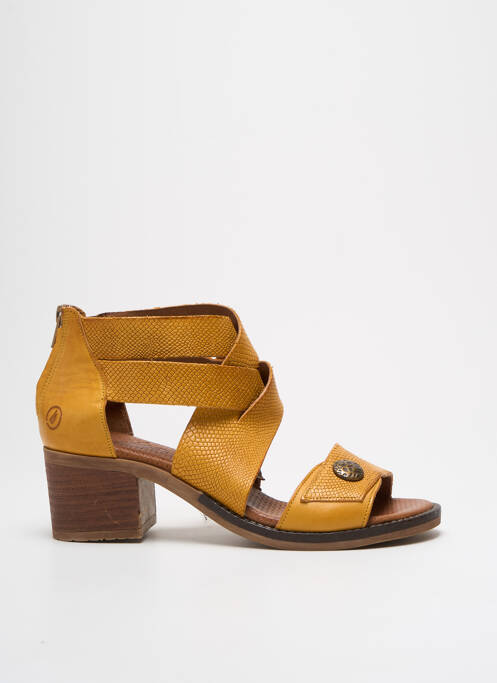 Sandales/Nu pieds jaune CASTA pour femme