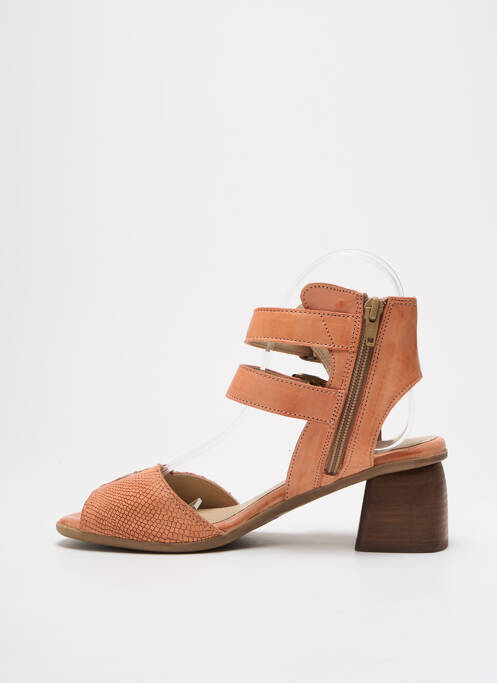 Sandales/Nu pieds orange CASTA pour femme