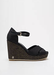 Sandales/Nu pieds noir TOMMY HILFIGER pour femme seconde vue