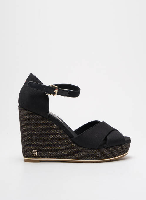 Sandales/Nu pieds noir TOMMY HILFIGER pour femme
