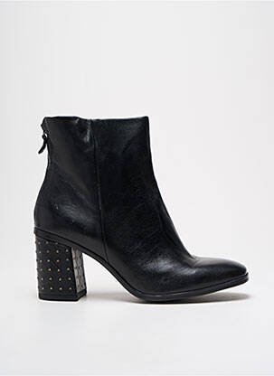 Bottines/boots matière lisse talon de 4 à 6cm noir MJUS femme