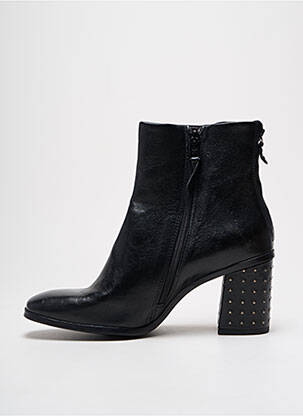 Bottines/boots matière lisse talon de 4 à 6cm noir MJUS femme