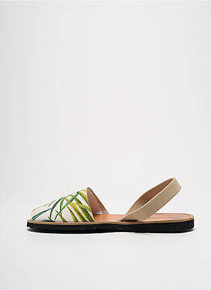 Sandales/nu pieds bout ouvert talon plat jusqu'à 3cm beige MINORQUINES femme