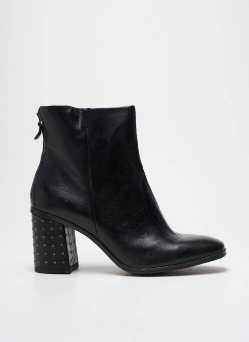 Bottines/boots matière lisse talon de 4 à 6cm noir MJUS femme