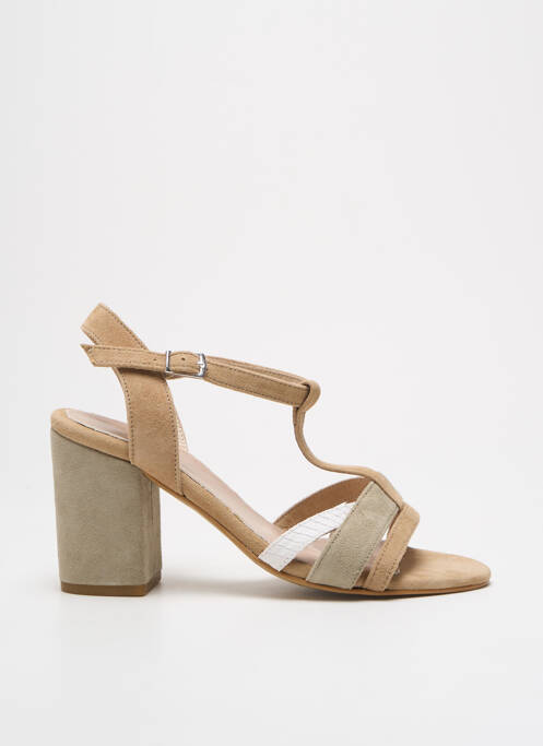 Sandales/Nu pieds beige REQINS pour femme