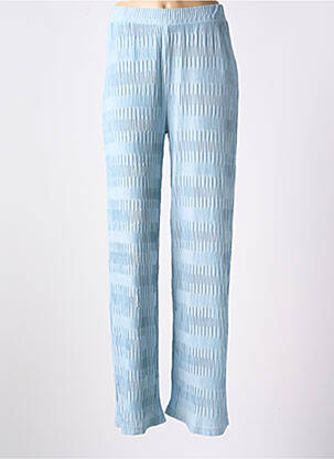 Pantalon droit taille élastique taille normale bleu TIFFOSI femme