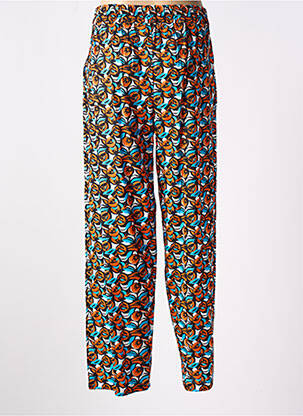 Pantalon droit taille élastique taille normale noir MD'M femme