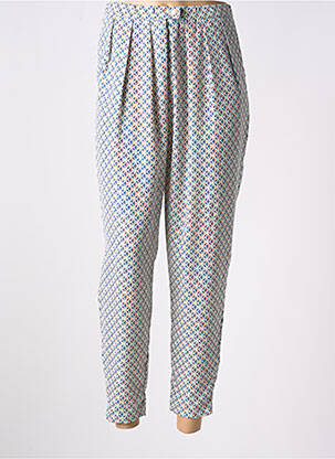 Pantalon droit fermeture zippée sous rabat boutonné taille normale vert MOLLY BRACKEN femme
