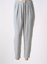 Pantalon droit fermeture zippée sous rabat boutonné taille normale vert MOLLY BRACKEN femme
