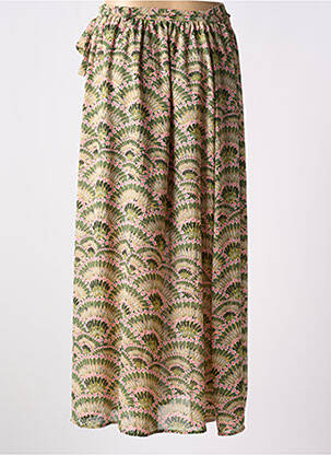 Jupe longue imprimé fantaisie vert MOLLY BRACKEN femme