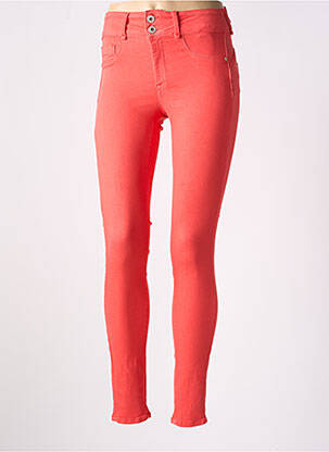 Jegging tissage denim taille normale rouge ONE SIZE FILTS ALL femme