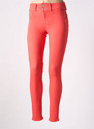 Jegging tissage denim taille normale rouge ONE SIZE FILTS ALL femme