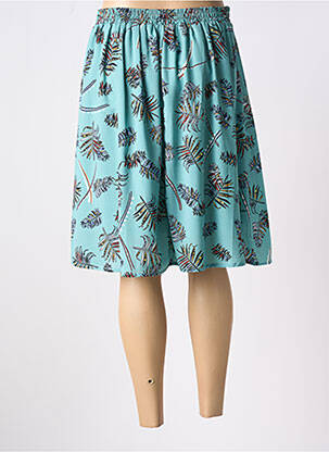 Jupe courte taille élastique vert MOLLY BRACKEN femme