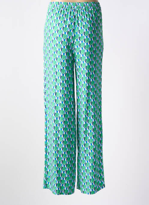 Pantalon droit vert C'EST BEAU LA VIE pour femme