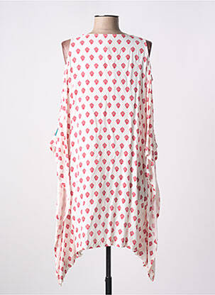 Robe courte manches courtes manches courtes rouge MISMASH femme