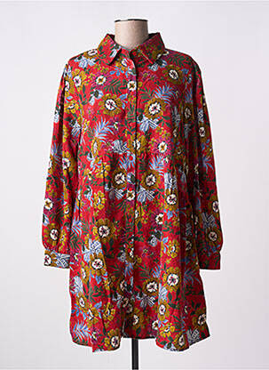 Robe courte manches longues manches longues rouge MOLLY BRACKEN femme