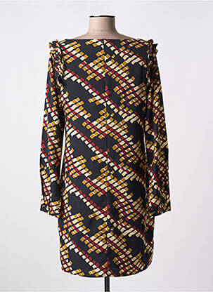 Robe courte fermeture zippée au dos manches longues noir MOLLY BRACKEN femme