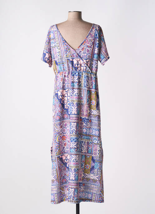 Robe longue violet MASSANA pour femme