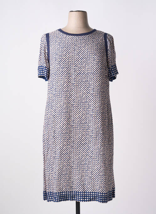 Robe mi-longue bleu GRIFFON pour femme