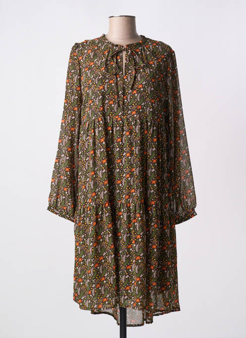Robe mi-longue marron MD'M pour femme