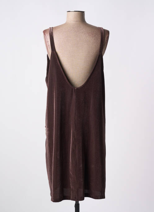 Robe mi-longue marron MISMASH pour femme