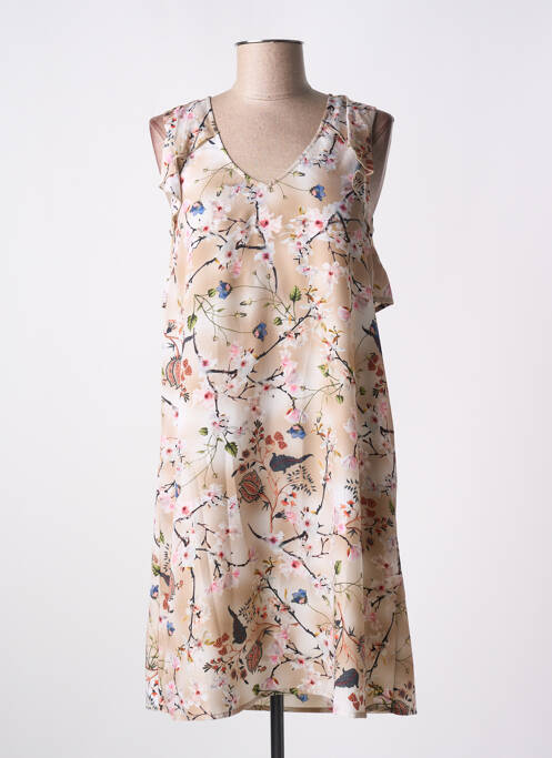 Robe mi-longue marron MISMASH pour femme