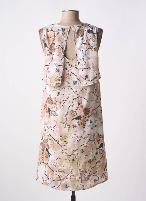 Robe mi-longue marron MISMASH pour femme