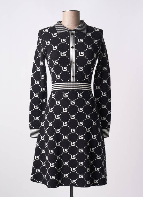 Robe mi-longue noir LILI SIDONIO pour femme