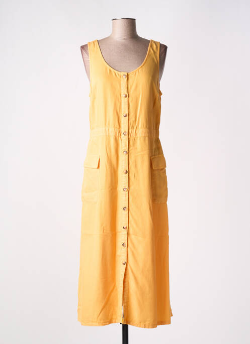 Robe mi-longue orange C'EST BEAU LA VIE pour femme