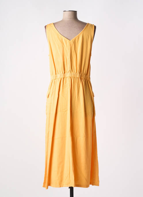 Robe mi-longue orange C'EST BEAU LA VIE pour femme