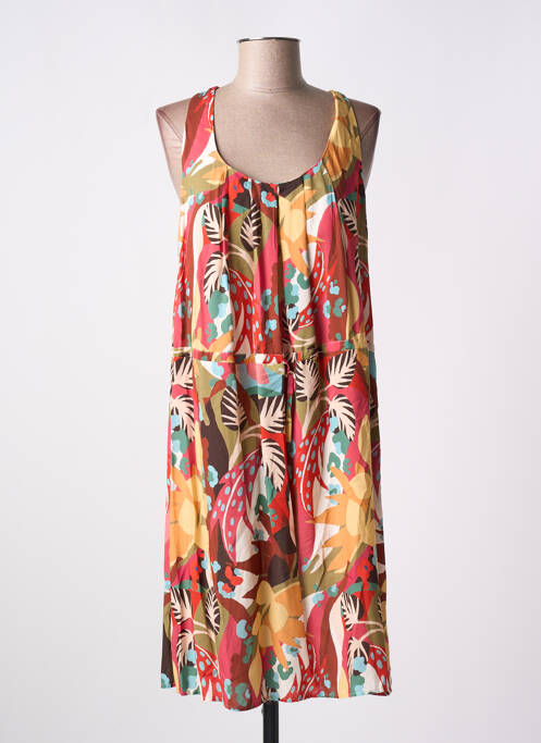 Robe mi-longue rouge C'EST BEAU LA VIE pour femme