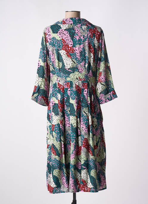 Robe mi-longue vert LILI SIDONIO pour femme