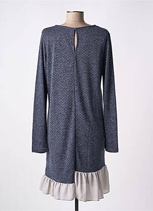 Robe pull col rond manches longues bleu MISMASH femme
