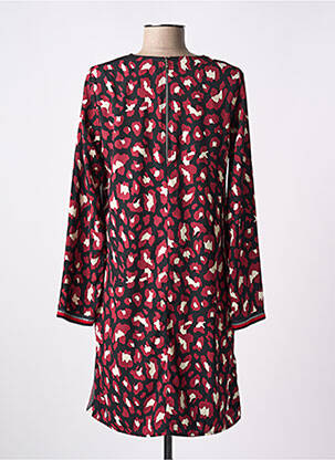 Robe courte fermeture zippée au dos manches longues noir C'EST BEAU LA VIE femme