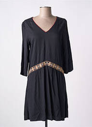 Robe courte manches 3/4 manches 3/4 noir PAJ CONCEPT femme