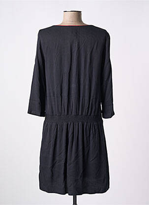 Robe courte manches 3/4 manches 3/4 noir PAJ CONCEPT femme