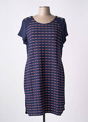 Robe courte bleu MSN pour femme