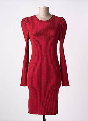 Robe mi-longue rouge LOU LOU BY NALO pour femme