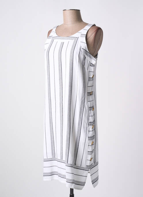 Robe courte blanc MASSANA pour femme