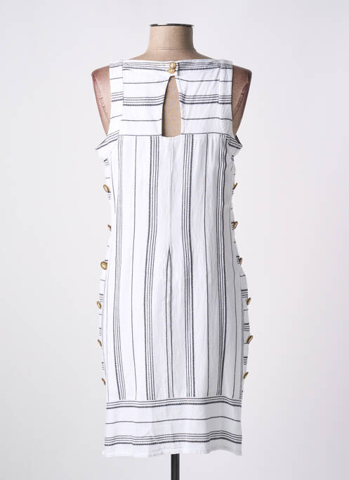 Robe courte blanc MASSANA pour femme