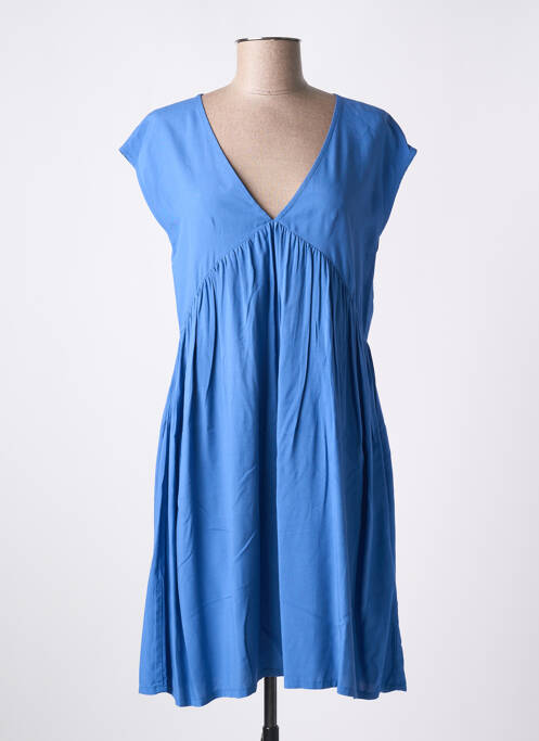 Robe mi-longue bleu LOSAN pour femme