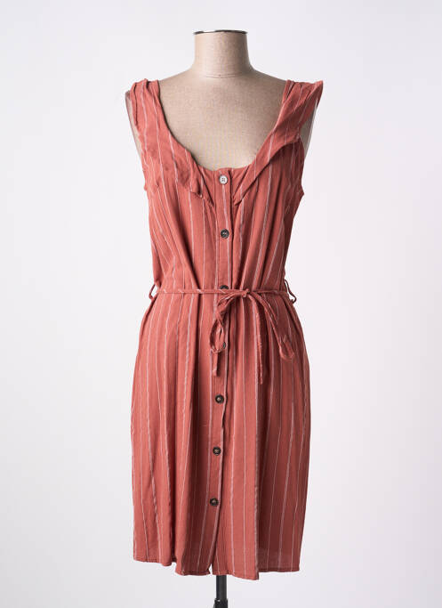 Robe mi-longue marron SEASON pour femme