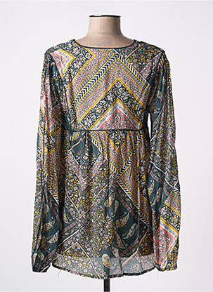 Blouse imprimé fantaisie manches longues vert MOLLY BRACKEN femme