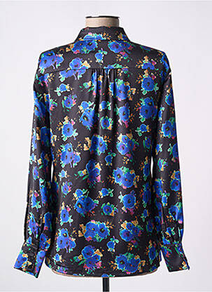 Chemisier imprimé fleurs manches longues noir MOLLY BRACKEN femme